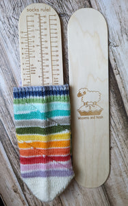 Woolens and Nosh Adult Size Sock Ruler